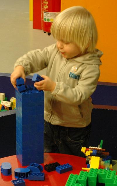 Dylan playing at Legoland