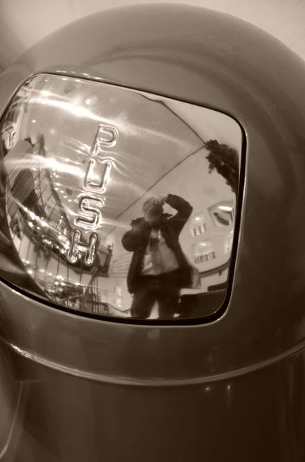 Selfportrait in Dustbin