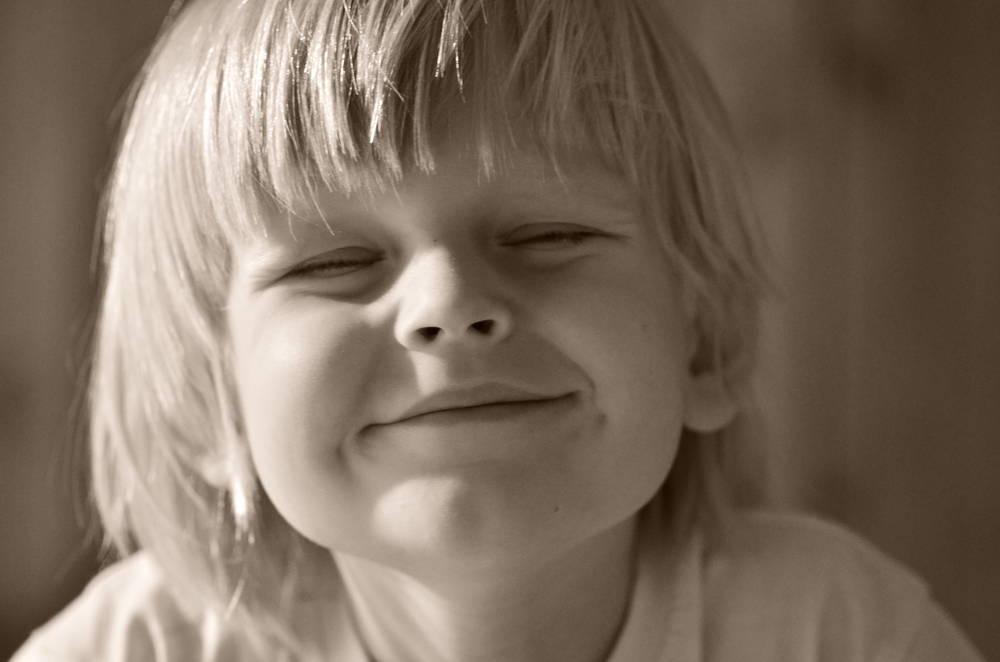 Ok, he did eventually give a smile...