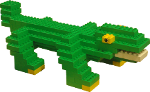 Header picture of Crocodile made of Lego (Duplo) Bricks